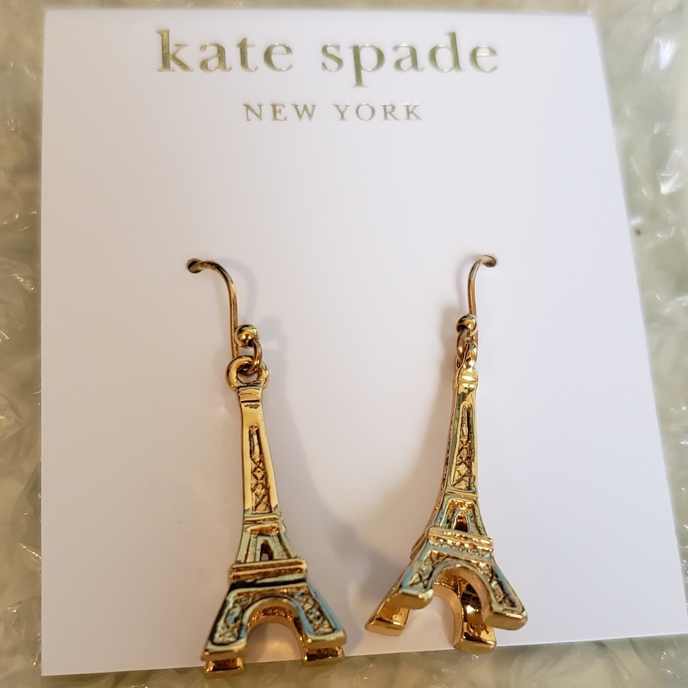 NWT Kate Spade Eiffel Tower earrings
